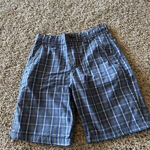 Blue Plaid Shorts
